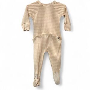 Goumi Zippy Convertible Romper Adorable Butt Flap Snaps Footie Bamboo 6-12 month